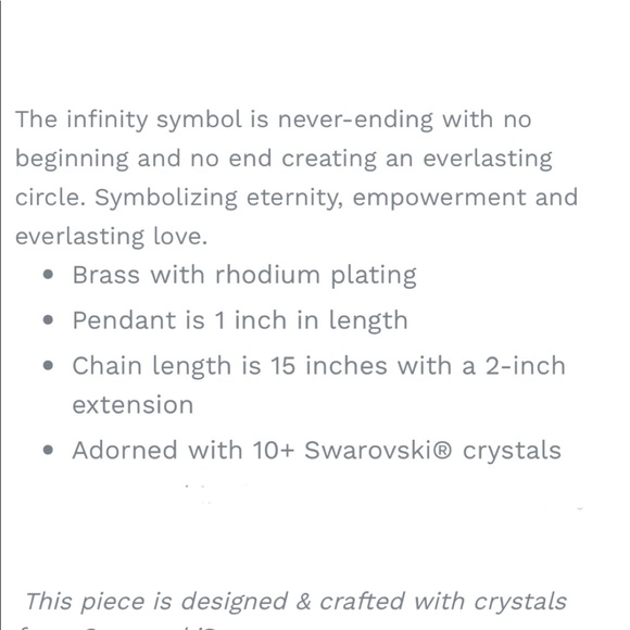 Nic & Syd Infinity Necklace - Picture 4 of 4